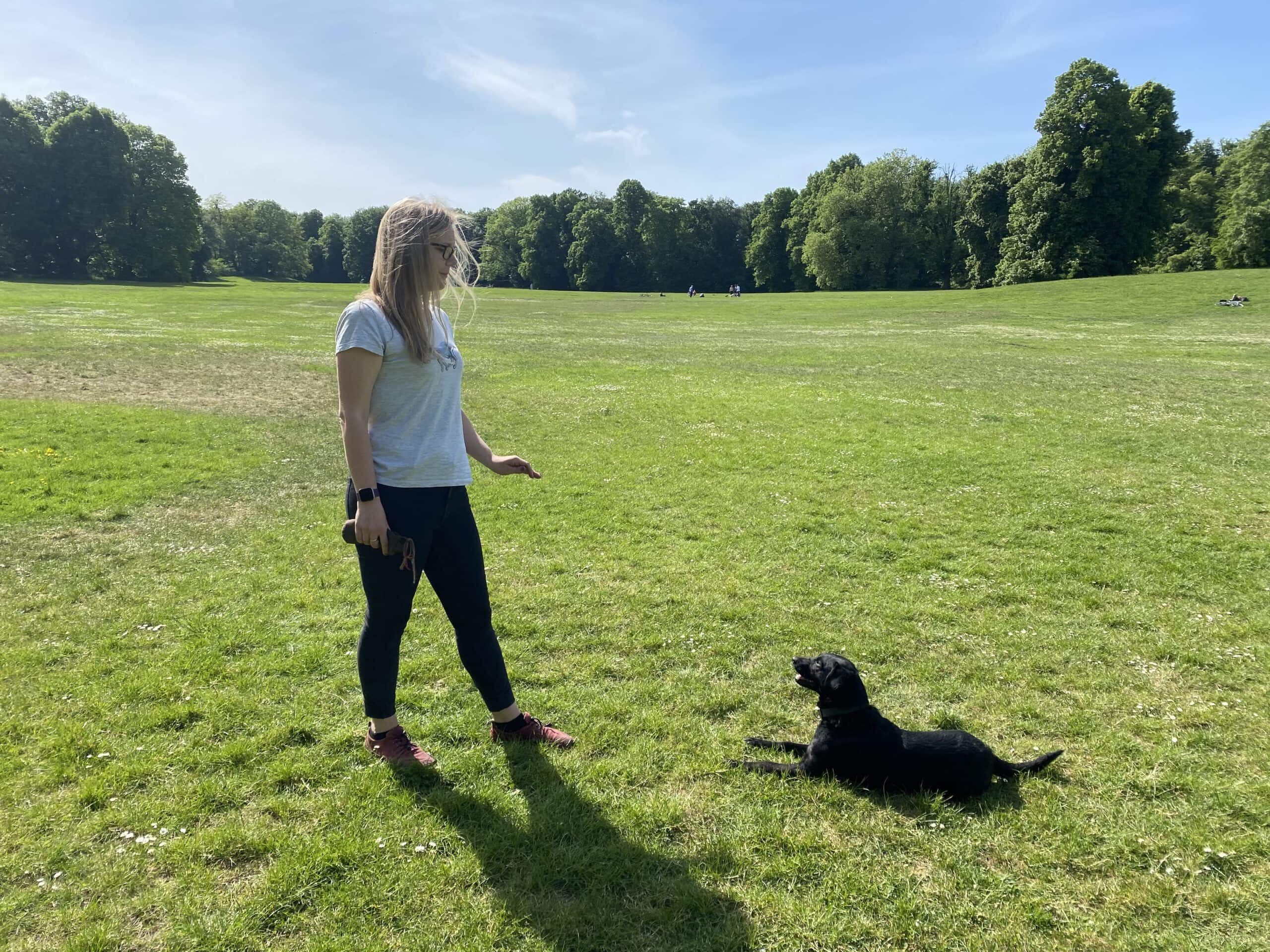 Einzelstunde - Trainerin Tina mit Tessa.