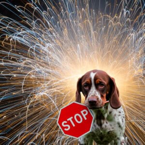 Hund Stop Silvester